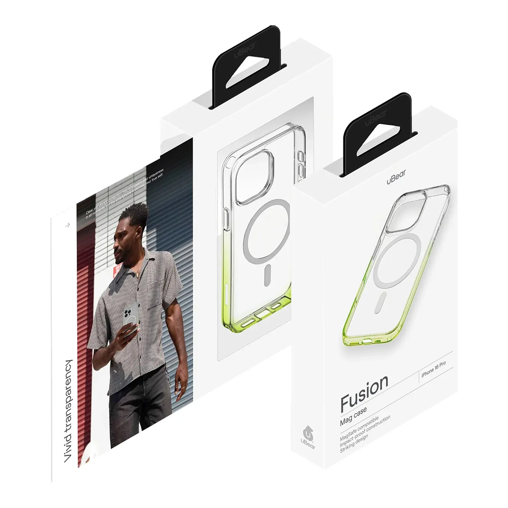 Чехол защитный uBear Fusion Mag Case iPhone 16 Pro, лайм